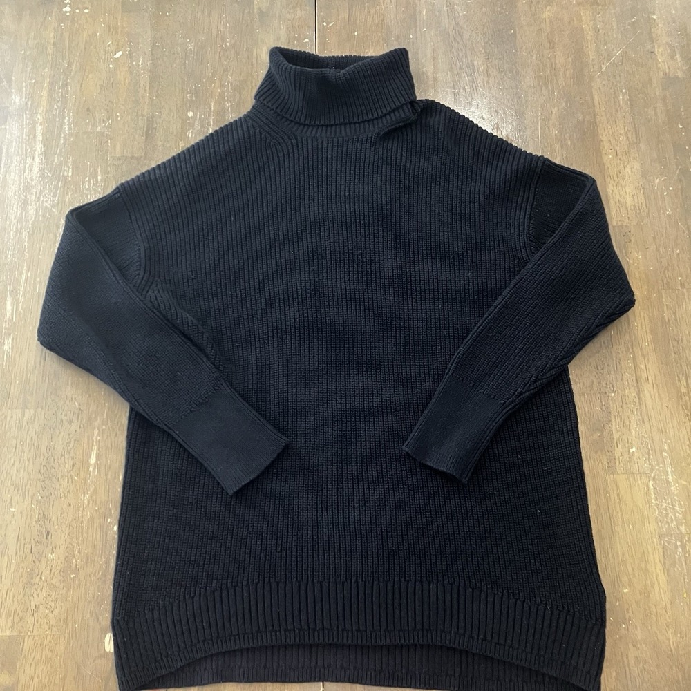 J.Crew Sweater Womens Small Turtleneck Pullover Chunky Fisherman Roll Neck Knit